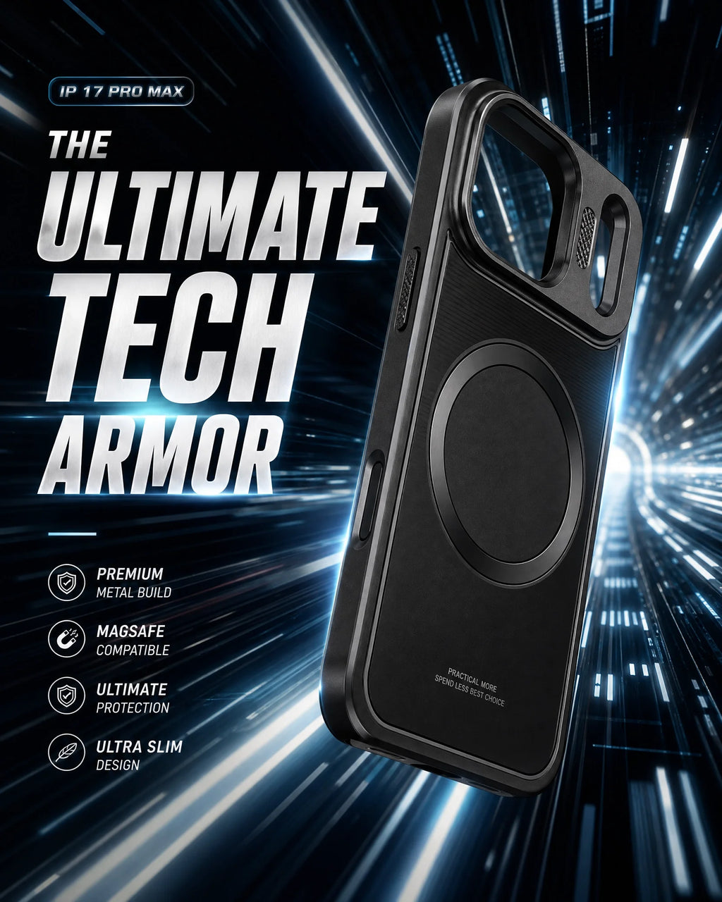 iPhone 17 Pro Max Metal Case Pakistan – Aluminum Bumper Cover
