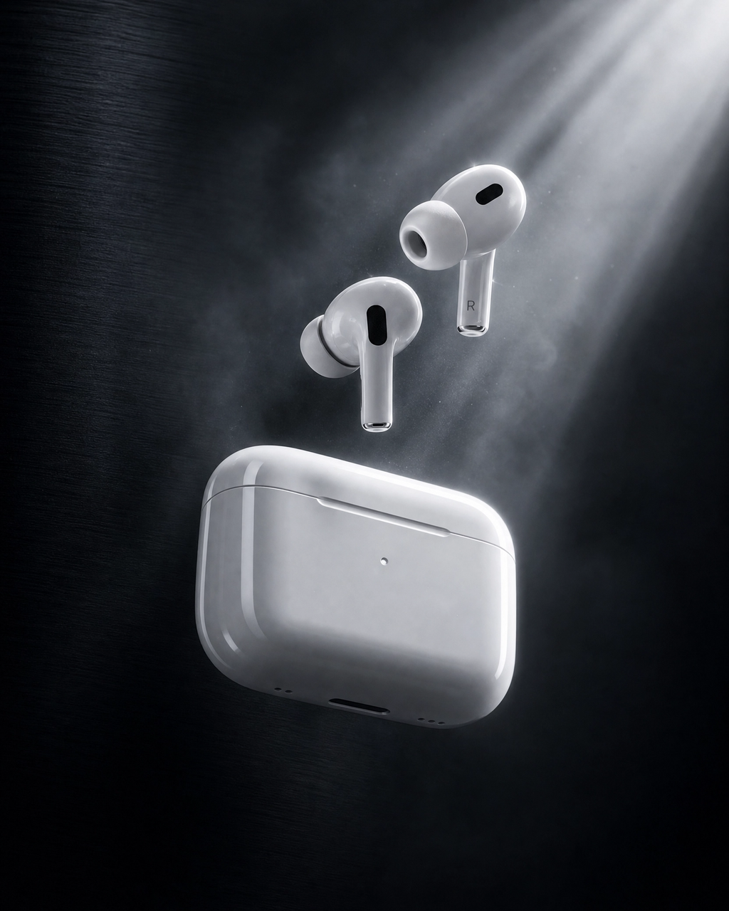 AirPods Case Grey Metal Edition – Shockproof Metallic Protective Cover