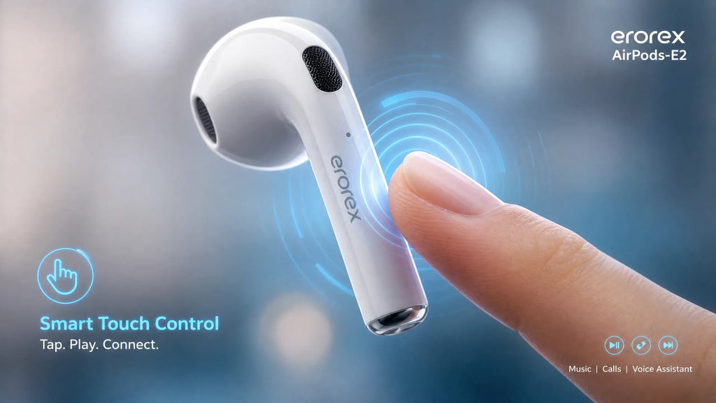Premium Wireless Earbuds – Crystal Clear Sound, Deep Bass, Bluetooth 5.3, Noise Cancellation & Long Battery Life