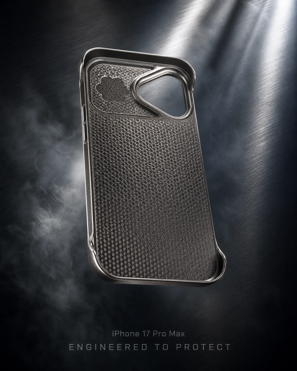 iPhone 17 Case Grey Metal Edition – Shockproof Metallic Protective Cover