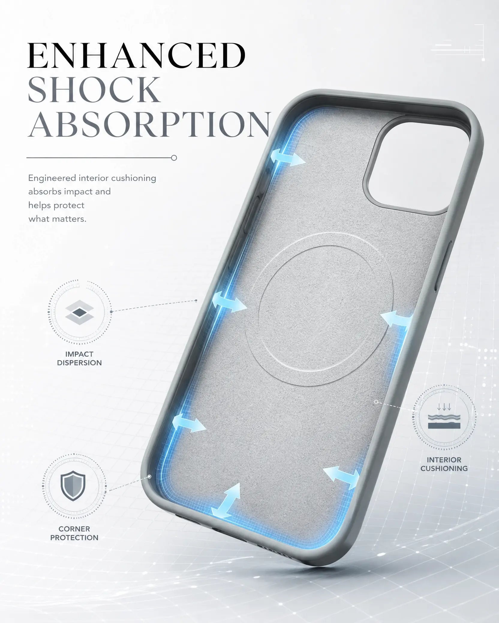 iPhone 13 Silicone Case – Shockproof, Microfiber-Lined Cover