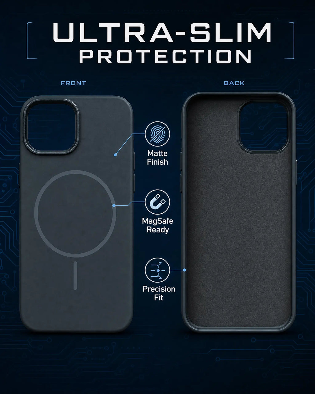 iPhone 14 Silicone Case – Shockproof, Microfiber-Lined Cover