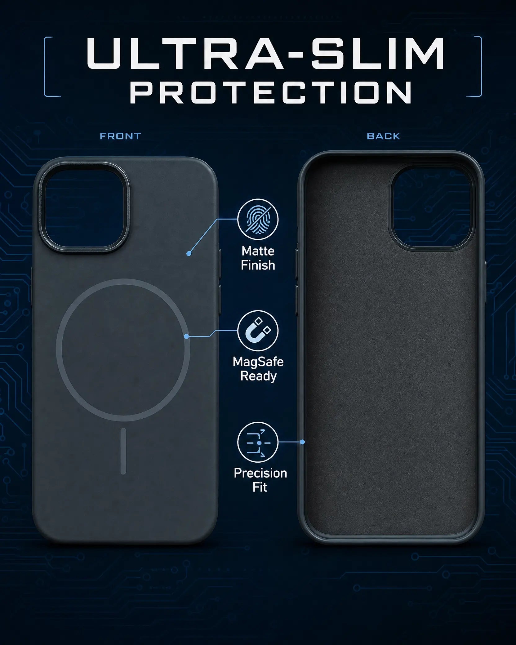 iPhone 14 Silicone Case – Shockproof, Microfiber-Lined Cover
