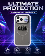 iPhone 17 Pro Max Case – Black-Orange, Premium Shockproof Cover
